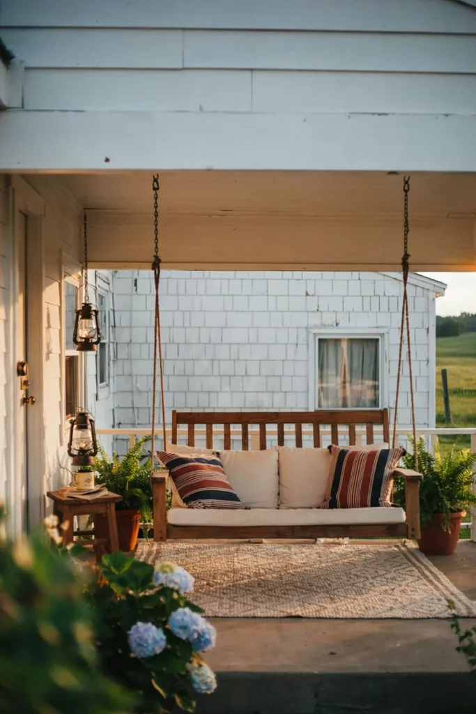 Covered Porch Swing