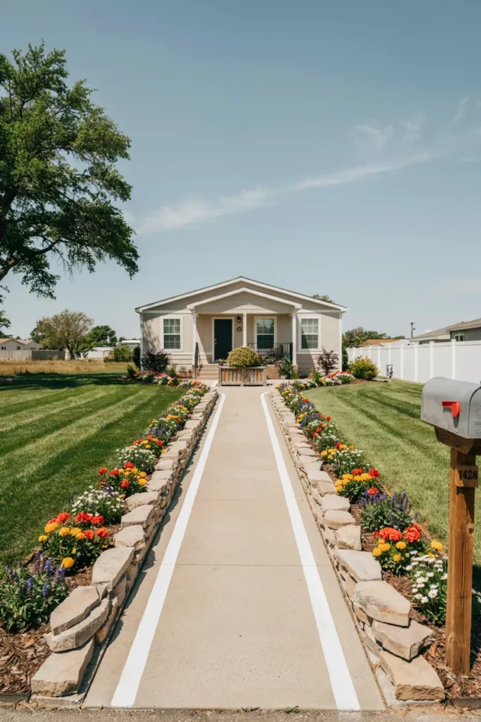 Painted Driveway Edging