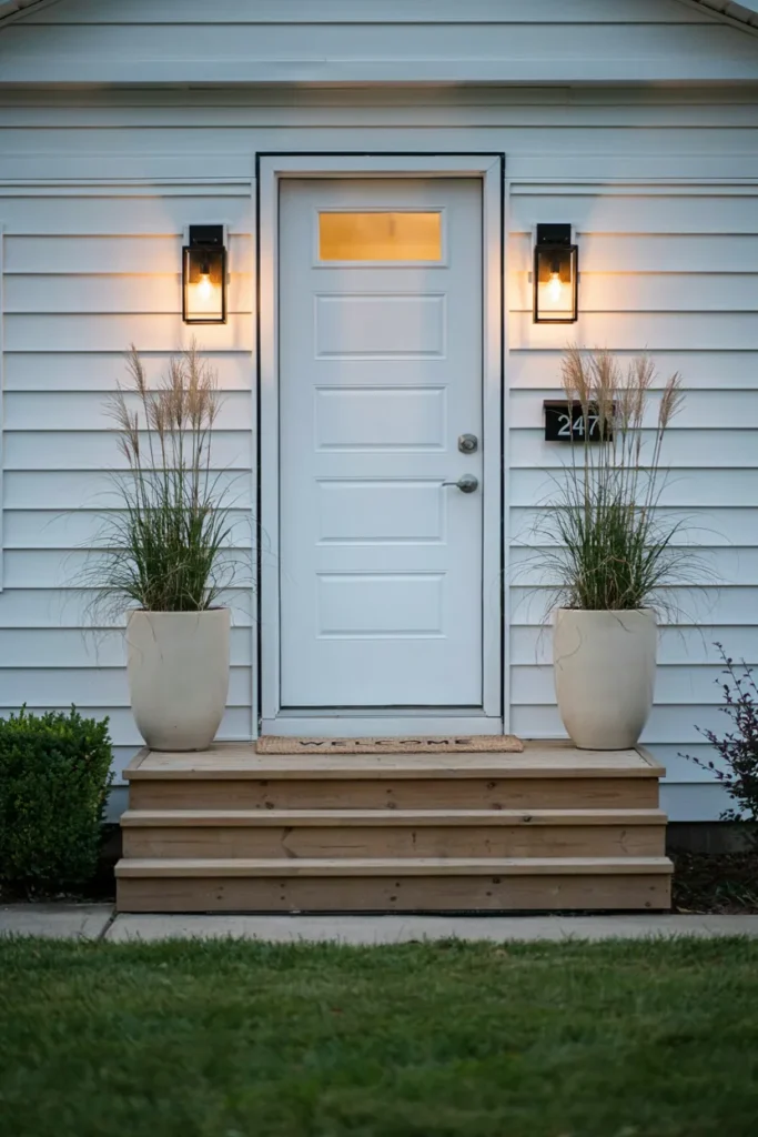 Symmetrical Porch Lighting