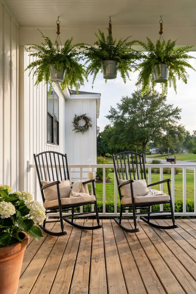 White Porch Railings