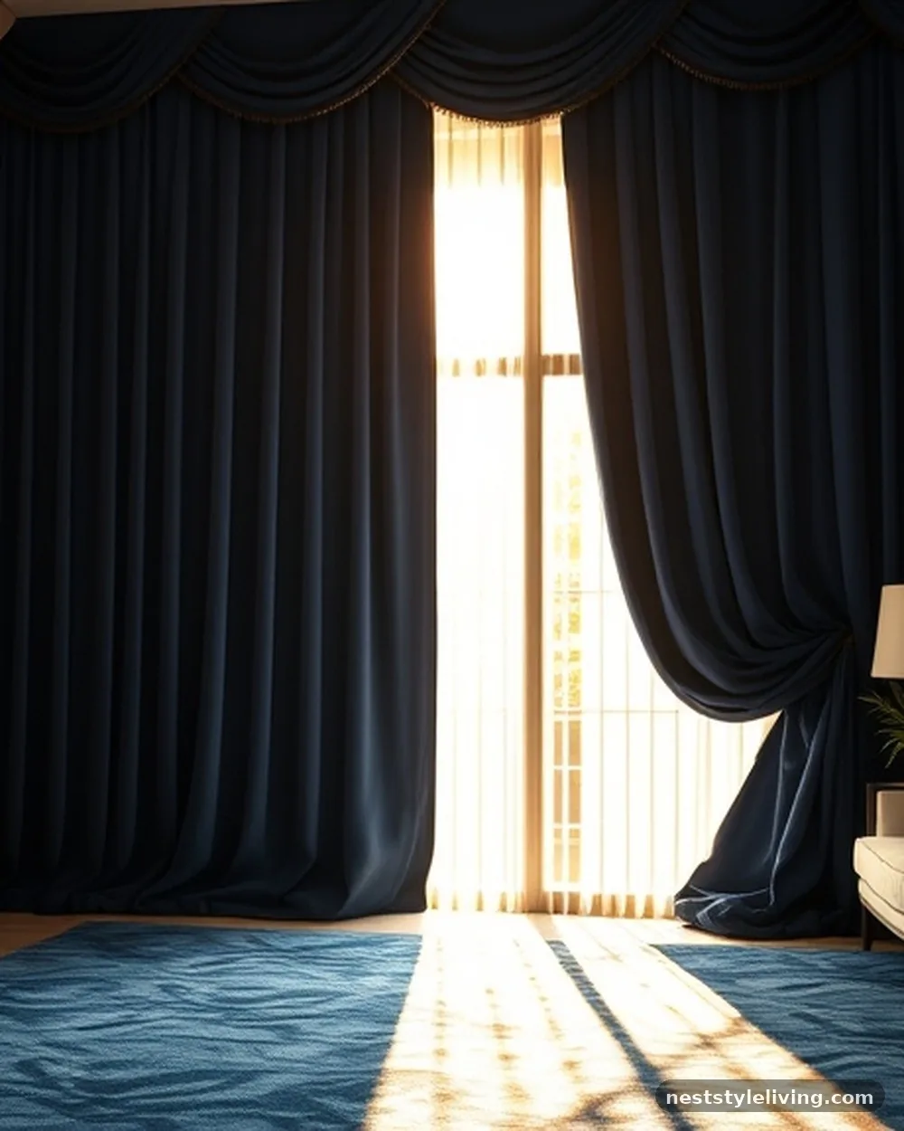 Floor-to-Ceiling Velvet Drapery - 15 Boutique Style Bedroom Ideas That Feel Luxe