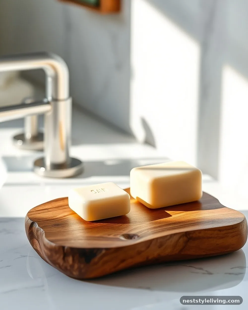 Hand-Carved Wooden Soap Dishes - 18 Bathroom Counter Decor Ideas for an Instant Glow-Up