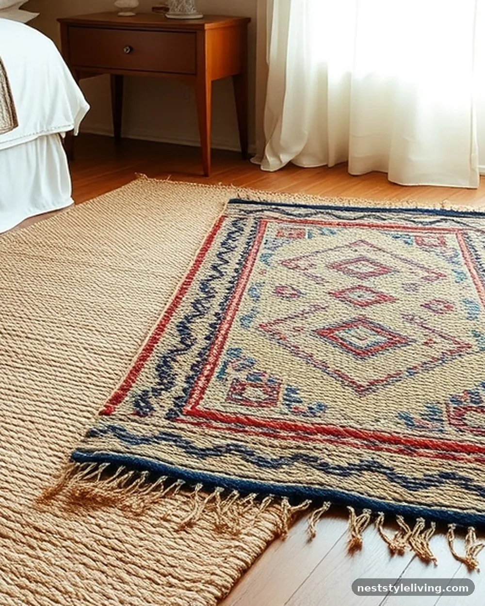 Layered Moroccan Rugs - 19 Boho Bedroom Ideas That Feel Warm and Inviting