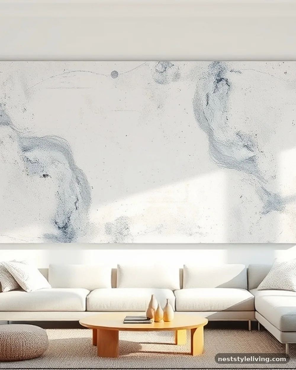 Oversized Gallery-Wrapped Canvas - 15 Living Room Wall Art Ideas That Look Expensive