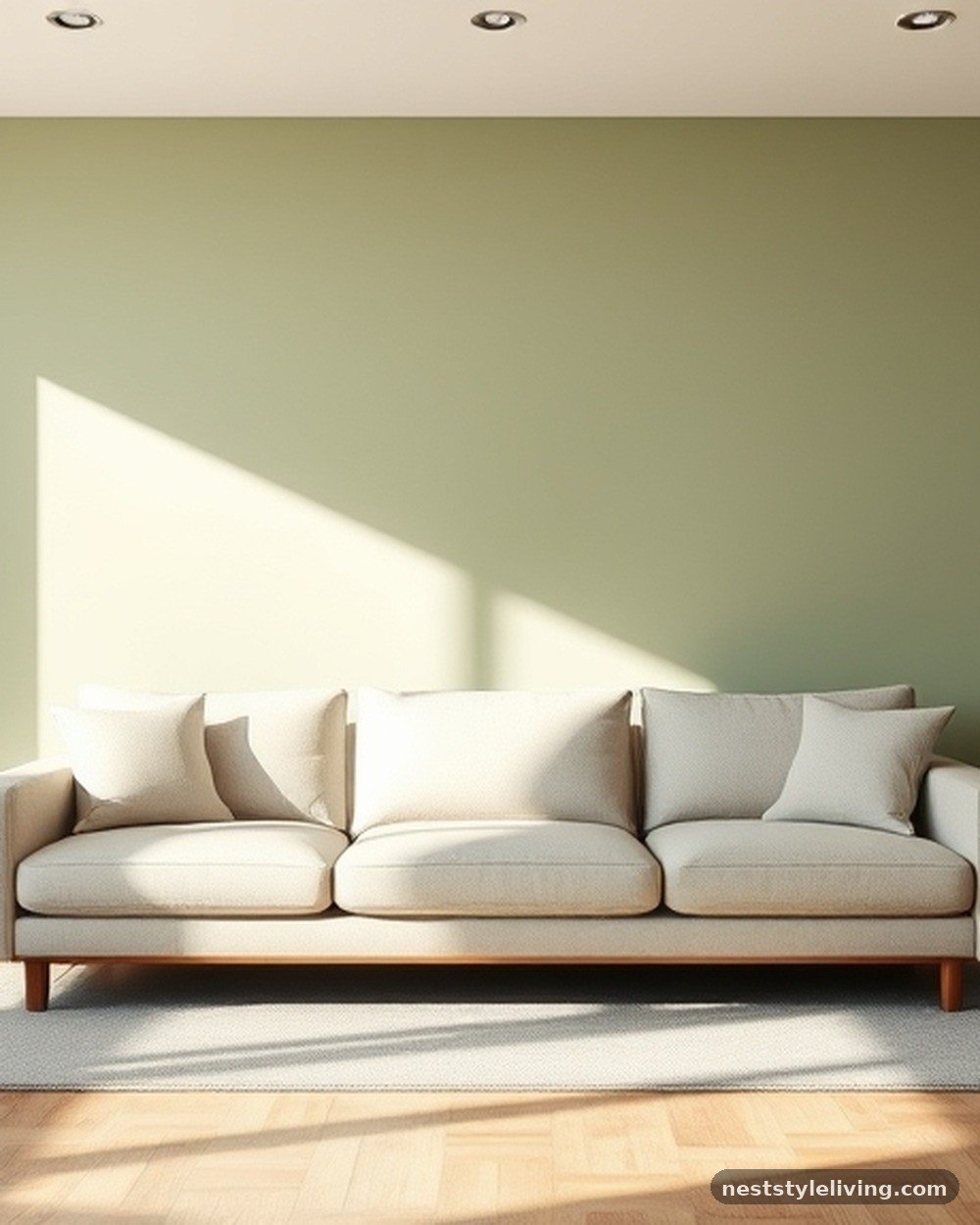 1. Soft Sage Green Focal Walls