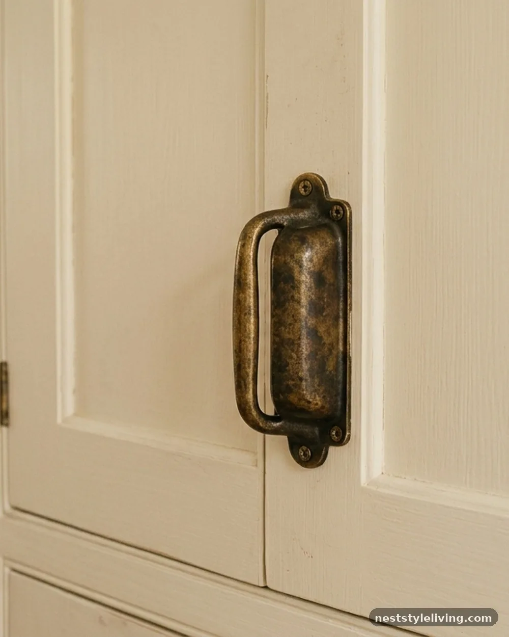 Antique Brass Cabinet Hardware - 16 Boho Kitchen Ideas That Feel Collected and Beautiful
