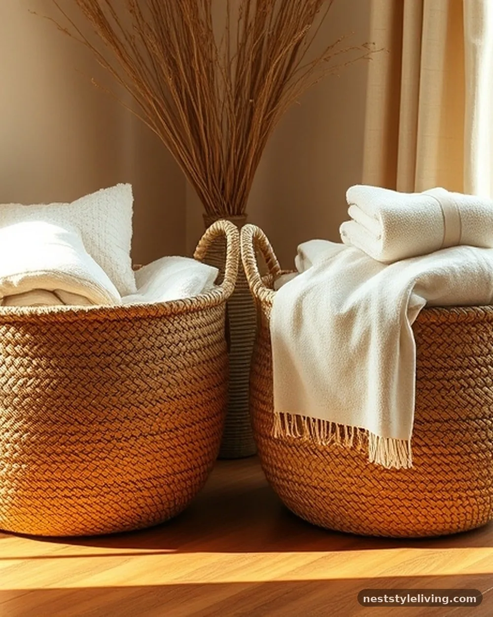 Decorative Storage Baskets - 16 Guest Bedroom Ideas for a Cozy Welcoming Space