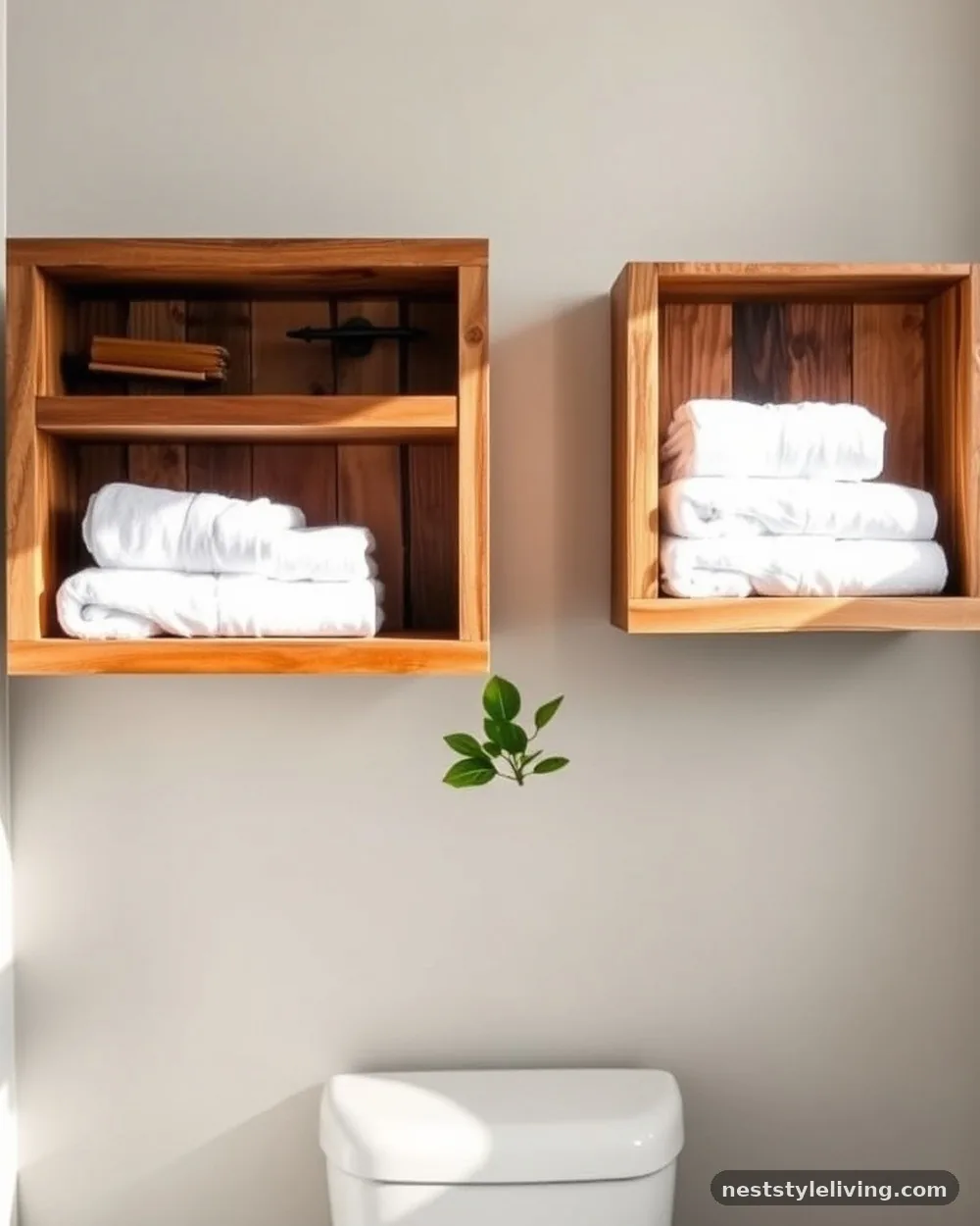 Open Display Shelving - 23 Half Bathroom Design Ideas That Make a Big Impact