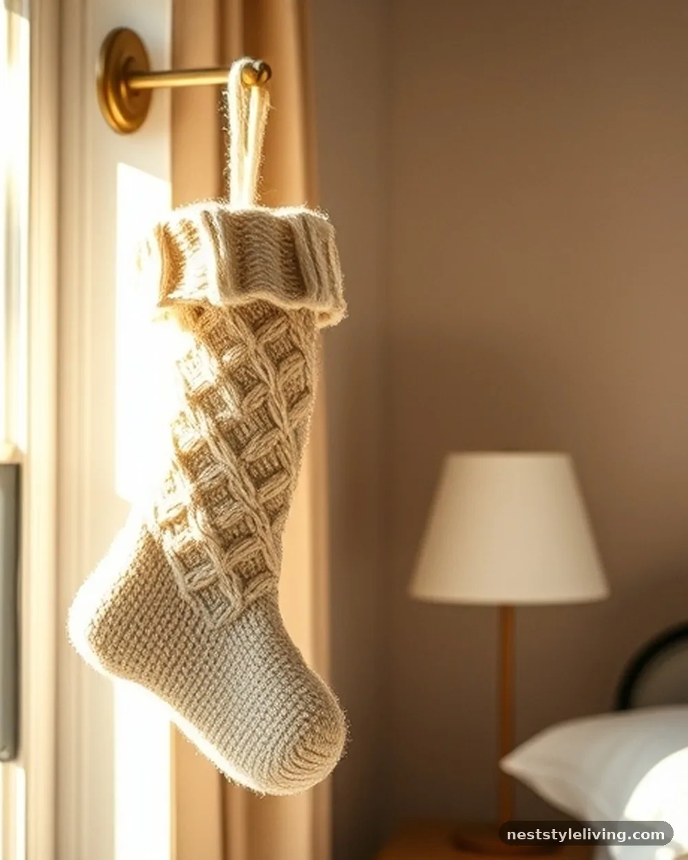 Wall-Mounted Stockings for Decorative Storage - 17 Christmas Bedroom Decor Ideas for a Cozy Holiday