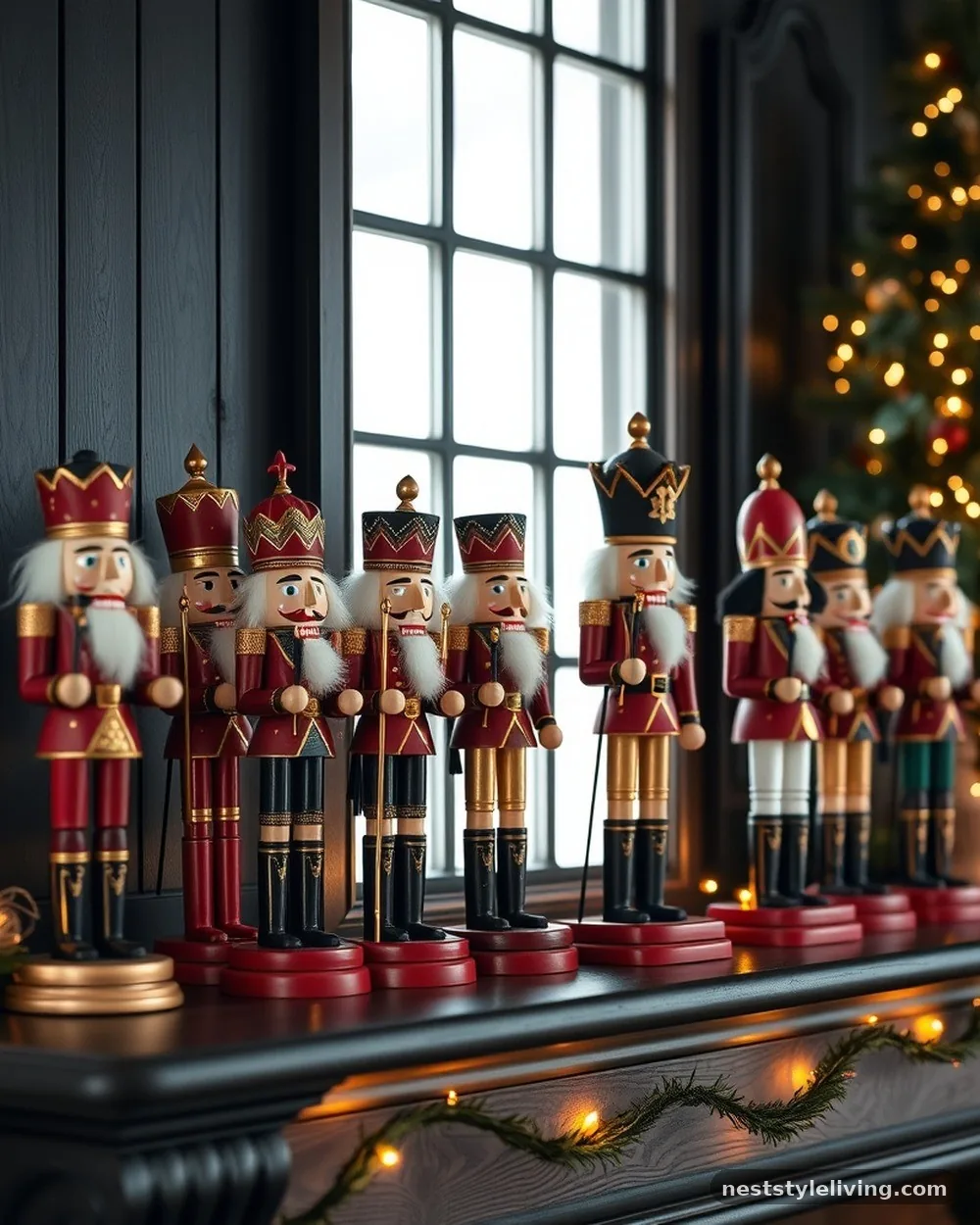 Wooden Nutcracker Displays - 20 Timeless Christmas Home Ideas for Cozy Holidays