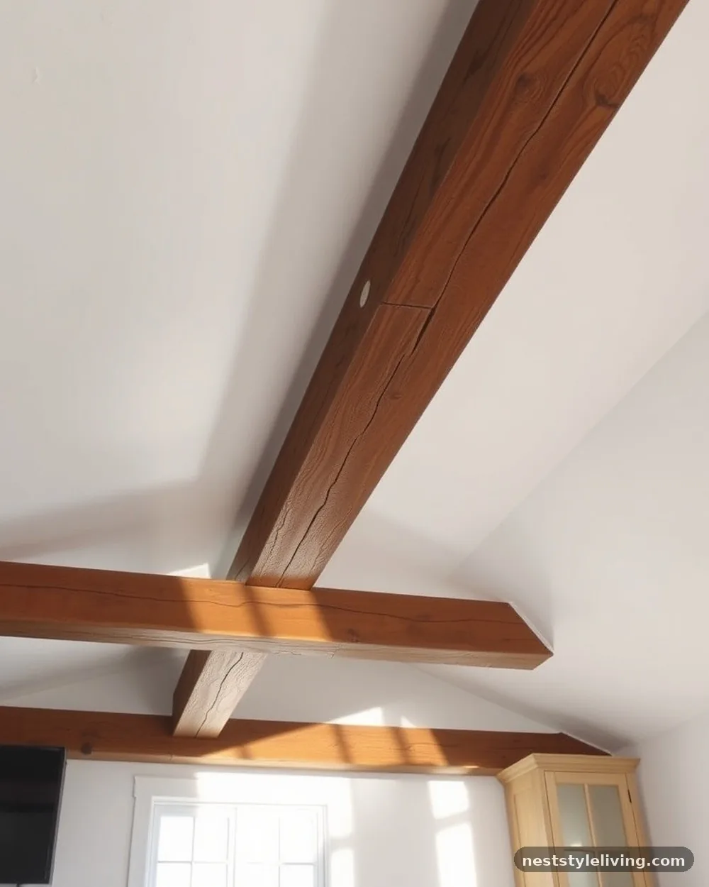 Exposed Wood Ceiling Beams - 15 Warm Neutral Kitchen Ideas for a Cozy Stylish Look