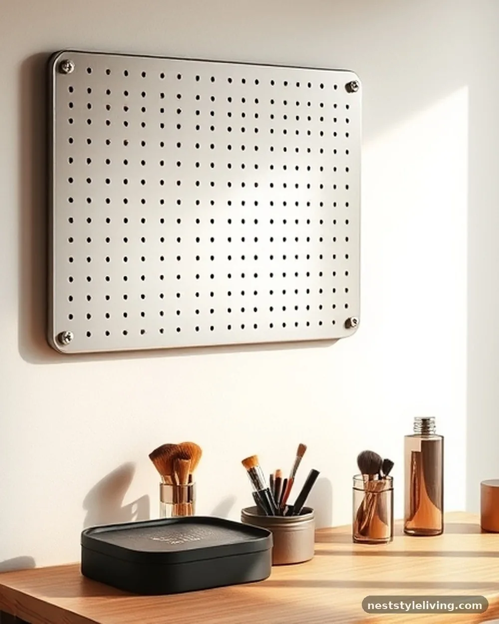 Magnetic Wall Panels - 18 Small Bedroom Vanity Ideas That Maximize Space