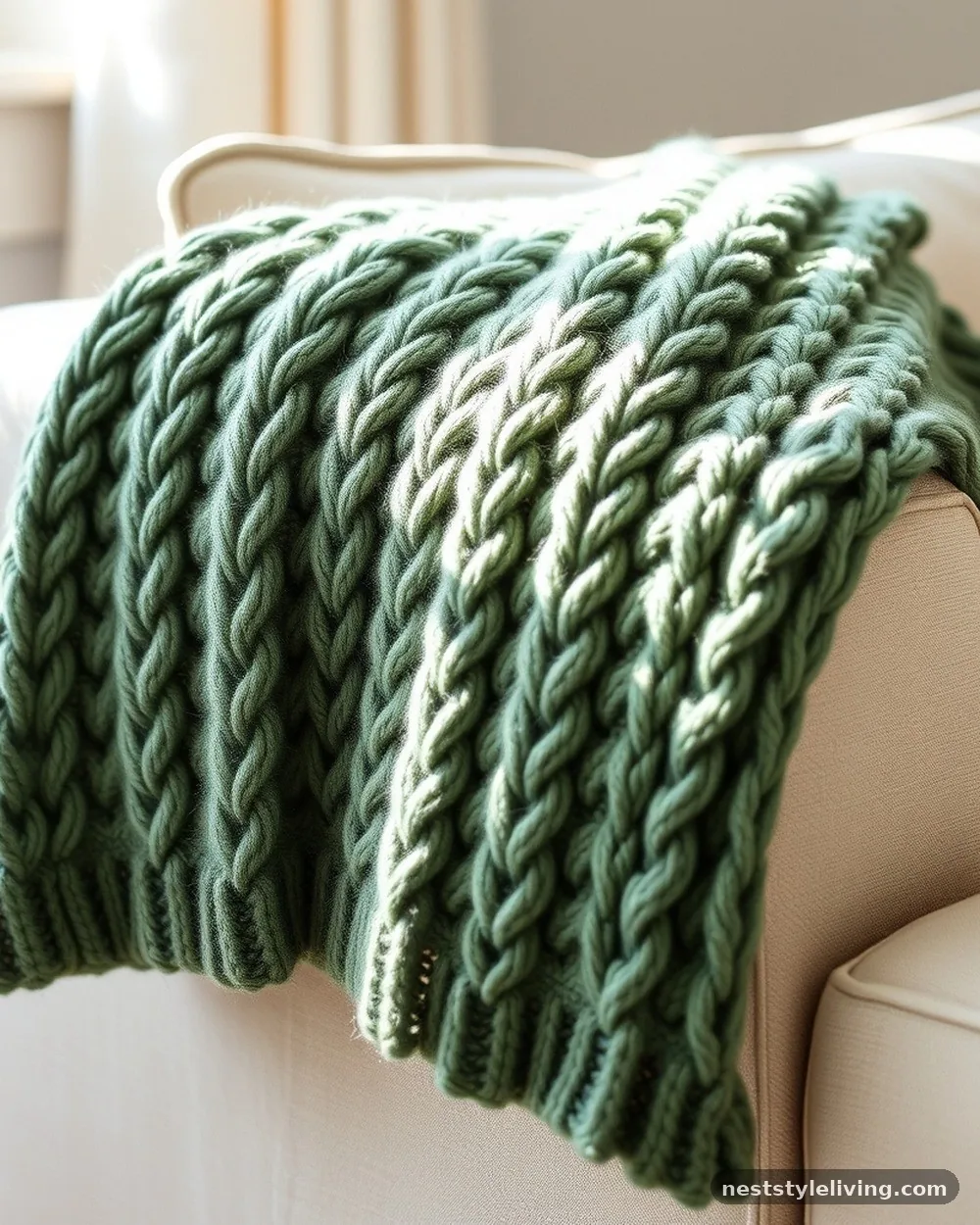 Wool Throw Blankets - 20 Earthy Cottage Decor Ideas for a Calm Cozy Home