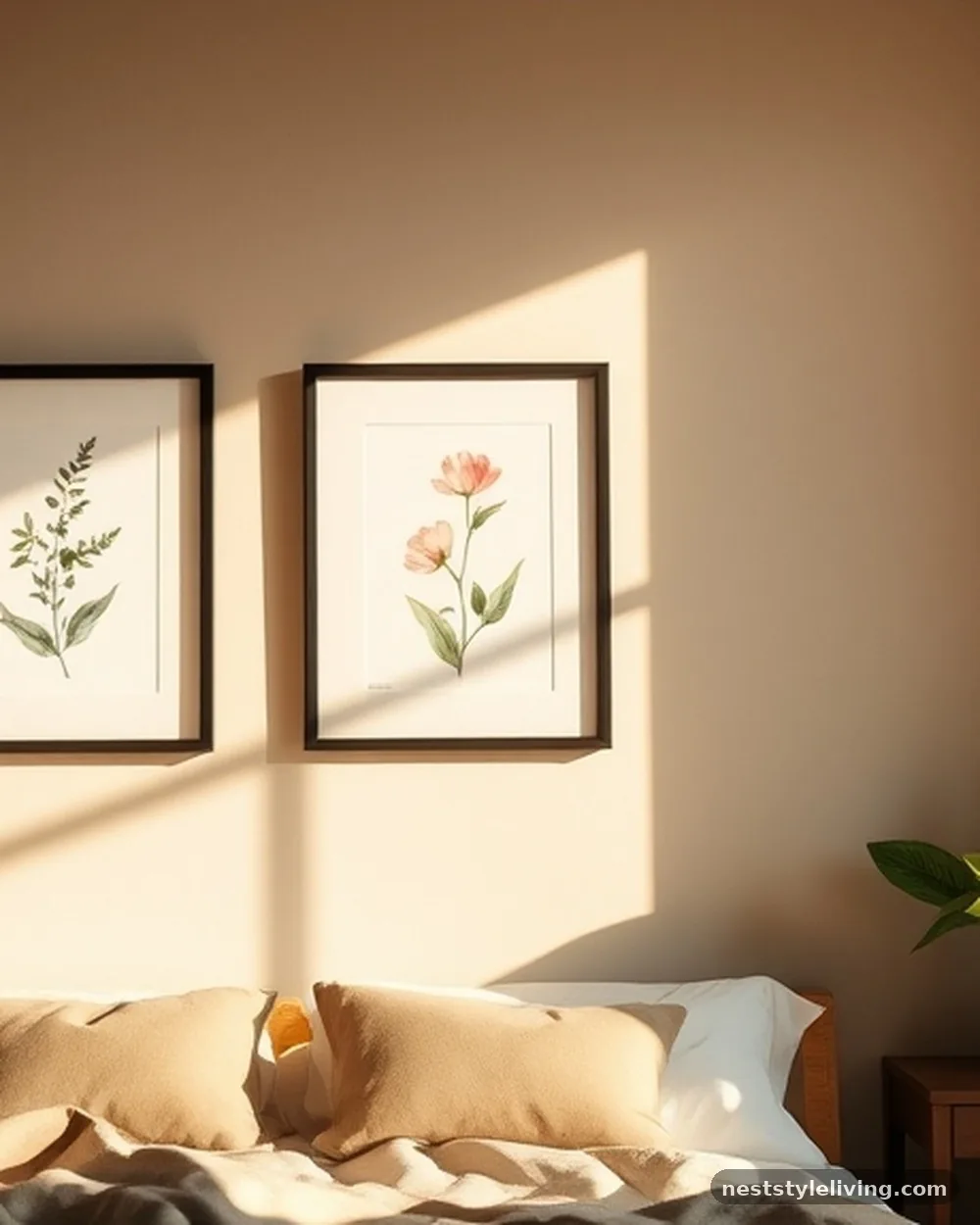 Framed Local Artwork - 16 Guest Bedroom Ideas for a Cozy Welcoming Space