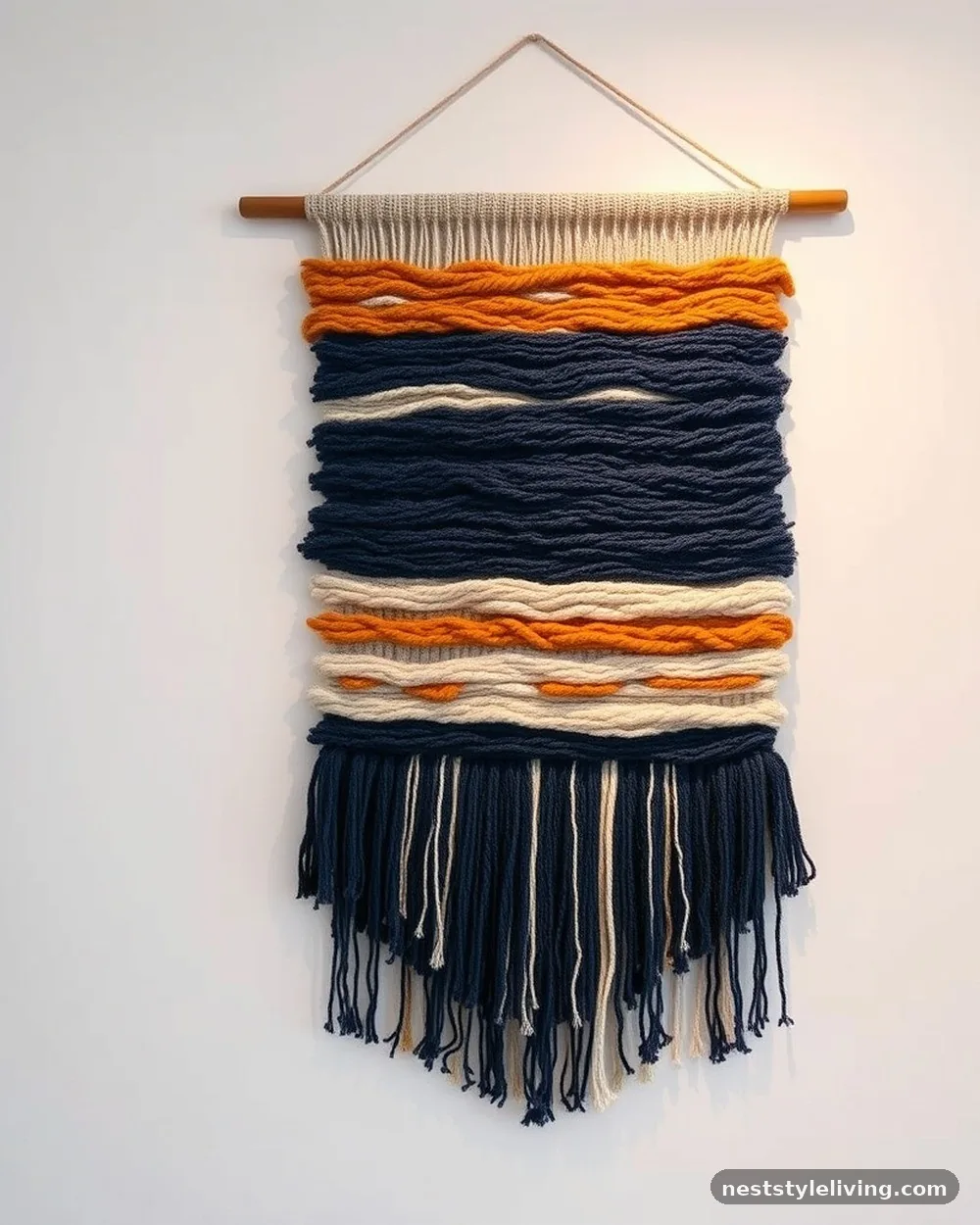 Hanging Macramé or Textile Wall Art - 16 Colorful Apartment Decor Ideas That Feel Fun