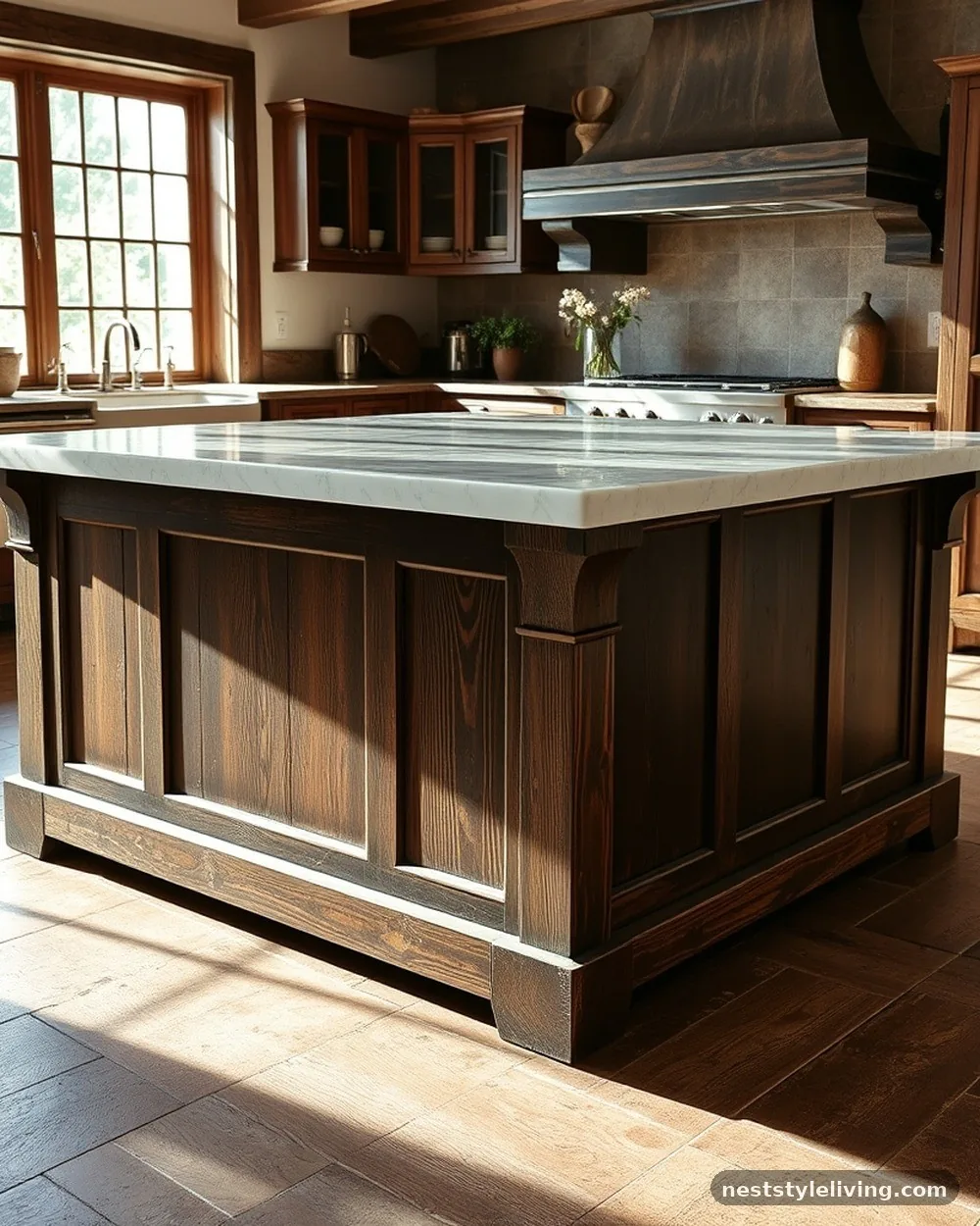Large-Scale Kitchen Islands - 16 Italian Tuscan Kitchen Ideas Full of Timeless Charm