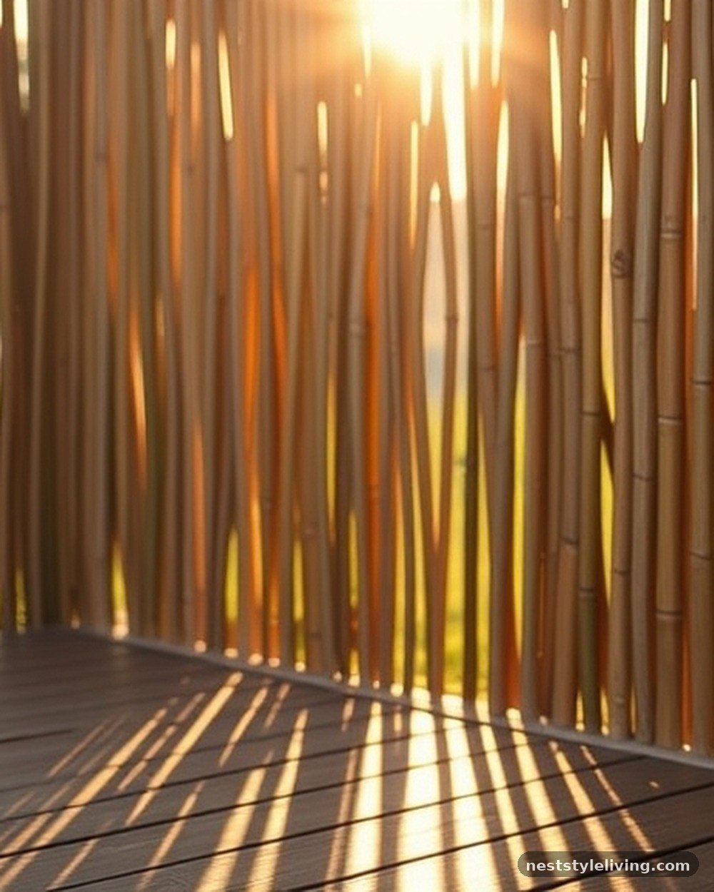 12. Split Bamboo Fencing