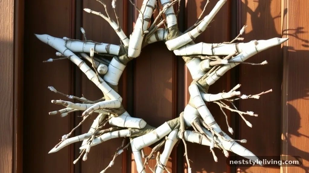 Star-Shaped Twig Wreath - 16 Christmas Wreaths to Make Your Door Stand Out