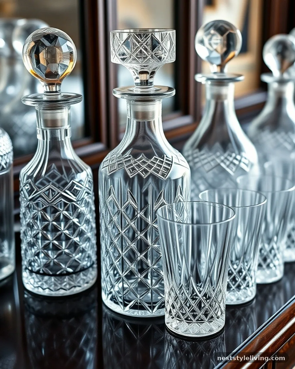 Crystal Decanters and Barware - 18 Ralph Lauren Inspired Christmas Ideas to Recreate
