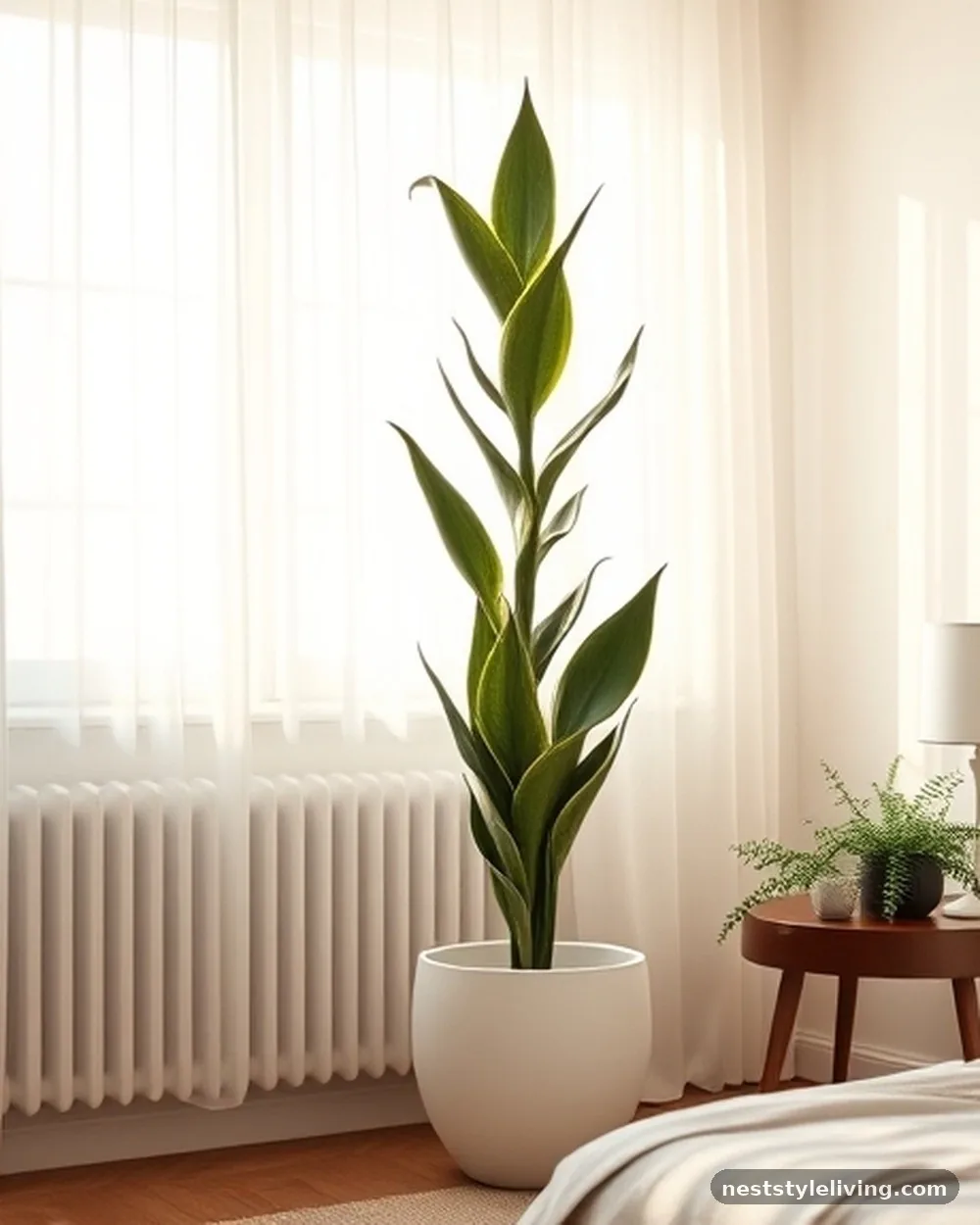 Indoor Plants - 14 Minimalist Bedroom Ideas That Feel Calm and Cozy