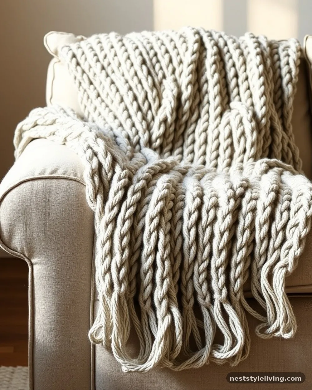 Layered Throw Blankets - 22 Boho Living Room Ideas That Look Designer Approved