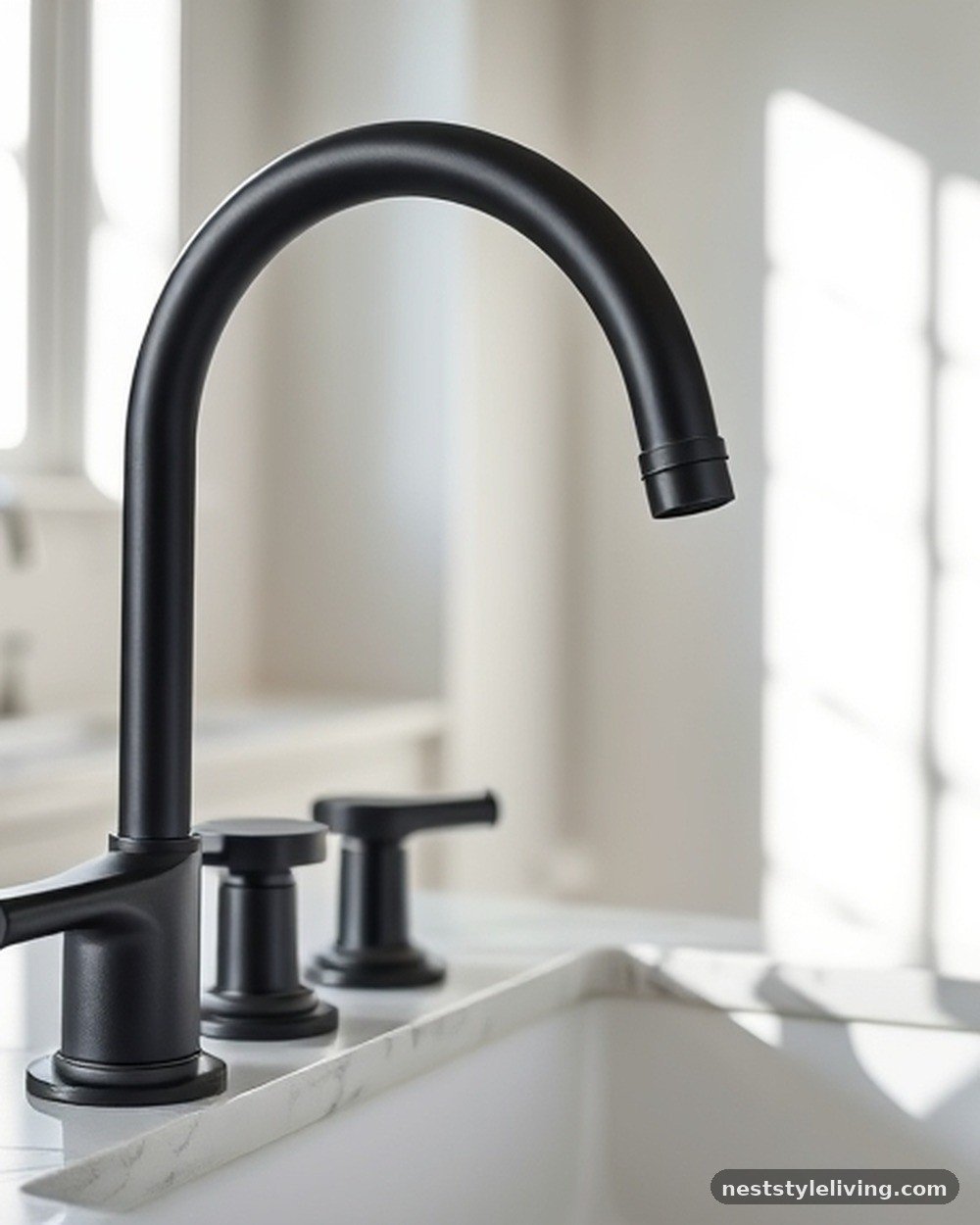 13. Matte Black Plumbing Fixtures