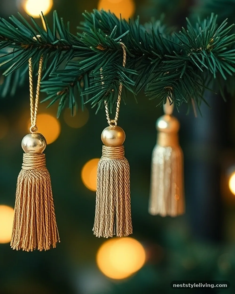 Metallic Tassel Accents - 15 Christmas Tree Decor Ideas for a Magical Holiday