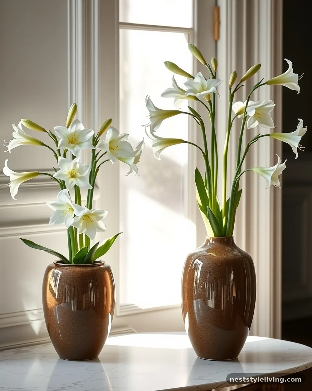 Potted Paperwhites or Amaryllis - 18 Classy Christmas Decor Ideas That Look Expensive