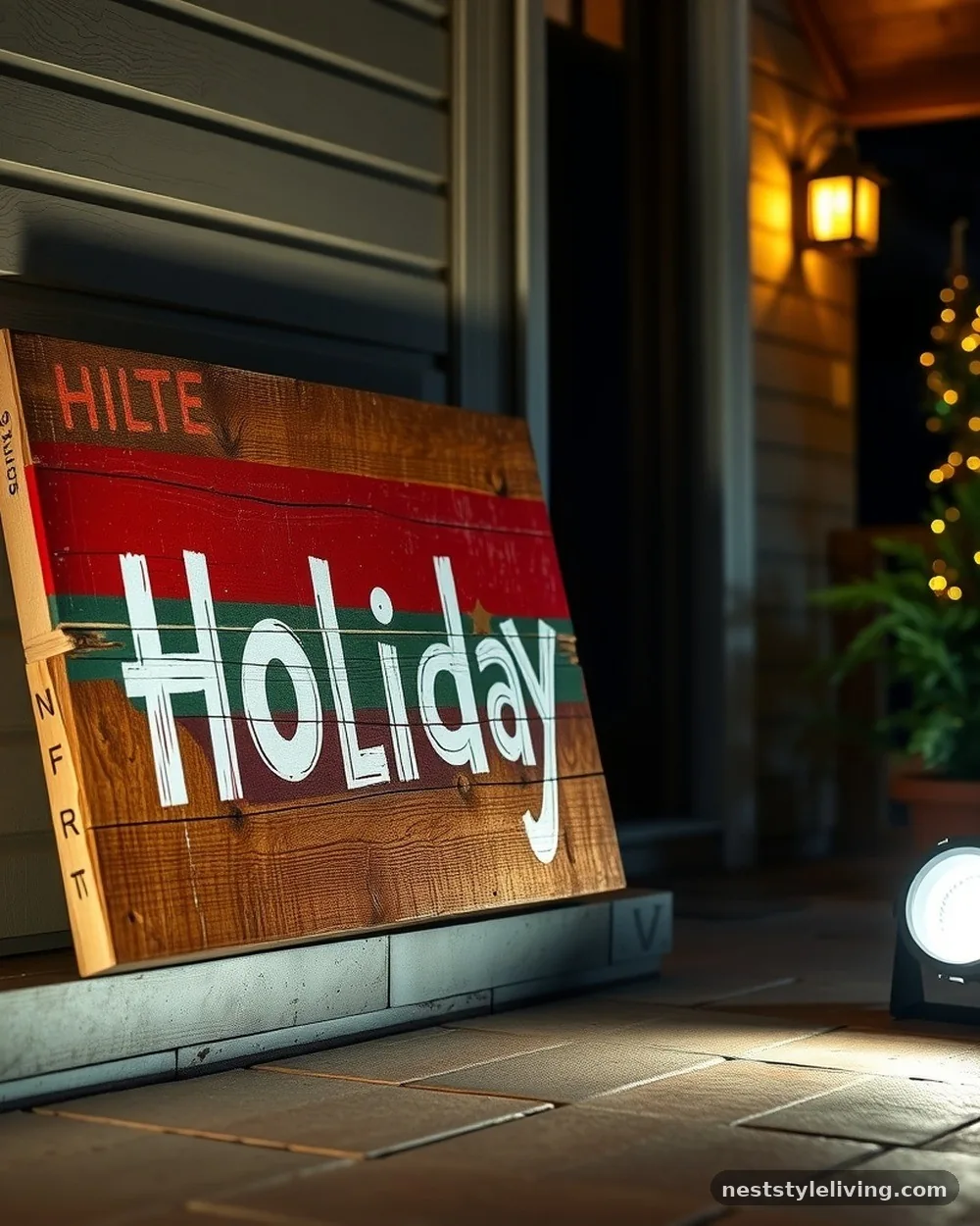 Weatherproof Holiday Signage - 20 Outdoor Christmas Decorations to Brighten Your Yard