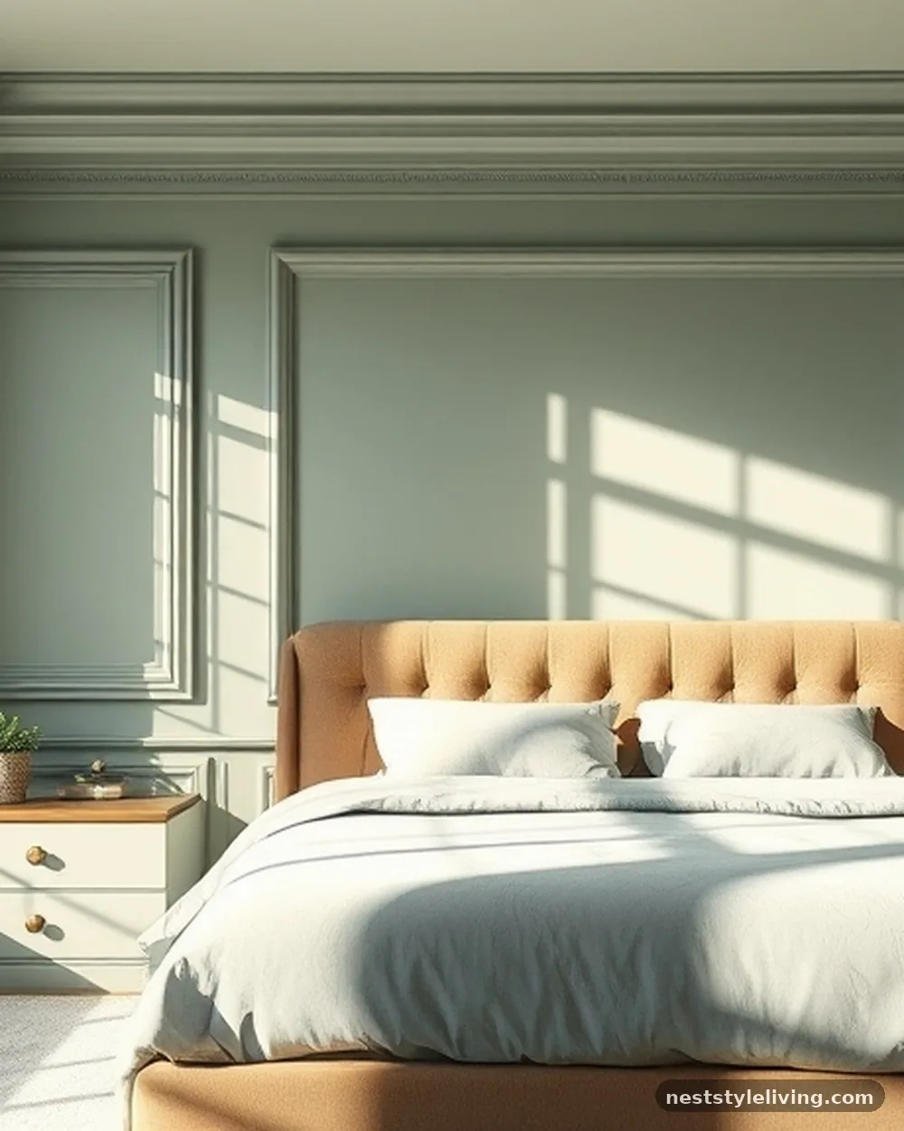 Architectural Wall Molding - 15 Boutique Style Bedroom Ideas That Feel Luxe