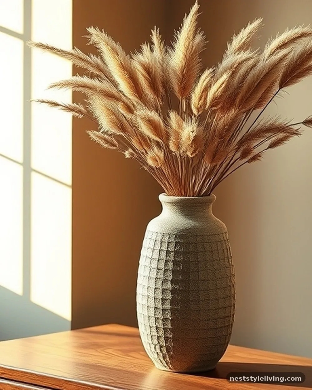 Dried Pampas Grass and Florals - 19 Boho Bedroom Ideas That Feel Warm and Inviting