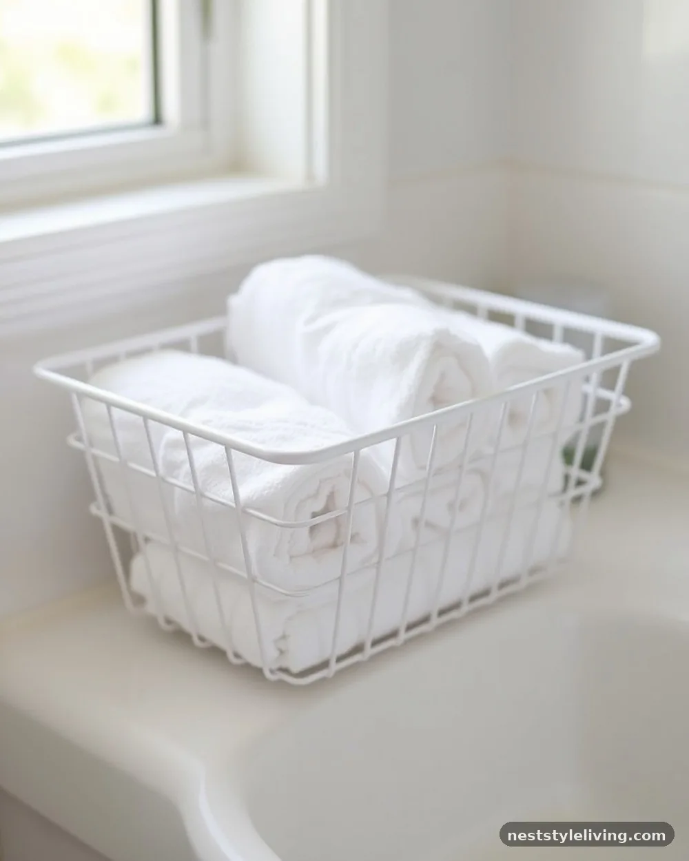 Geometric Wire Baskets - 18 Bathroom Counter Decor Ideas for an Instant Glow-Up