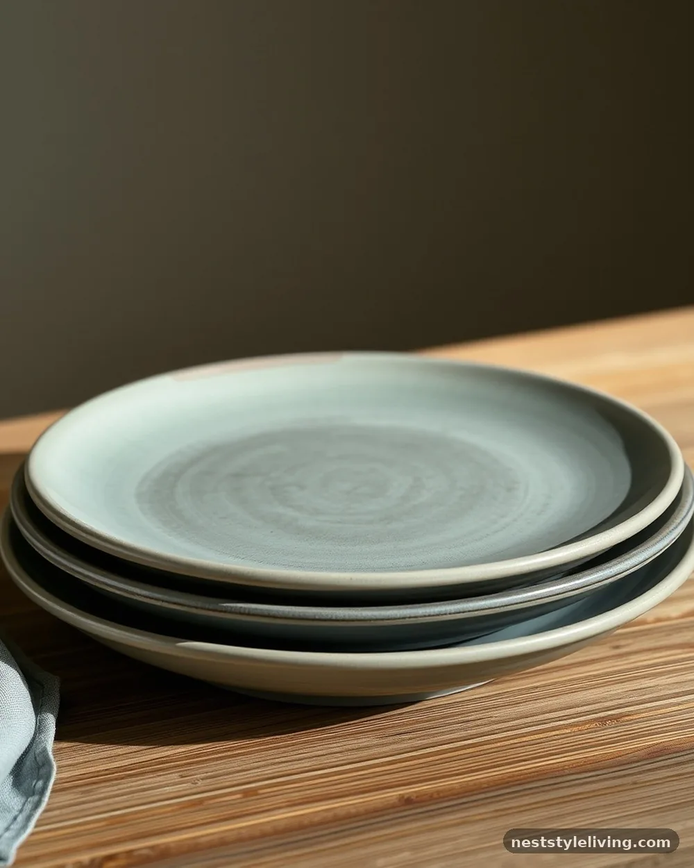 Stone-Wash Ceramic Dinnerware - 16 Nature Inspired Table Ideas to Bring the Outdoors In