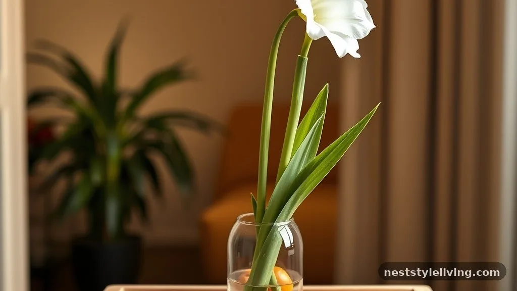 Amaryllis and Oranges on a Tray - 18 Winter Floral Arrangements for a Magical Home
