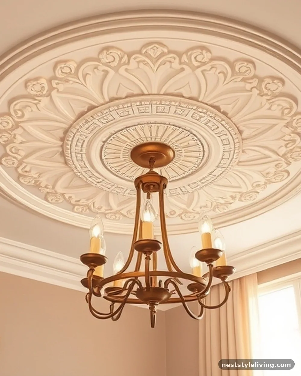 Ceiling Medallions - 21 Master Bedroom Ideas for a Stylish Cozy Retreat