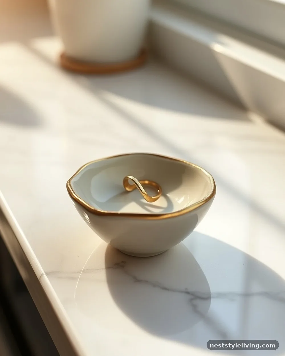 Ceramic Trinket Dishes - 18 Bathroom Counter Decor Ideas for an Instant Glow-Up