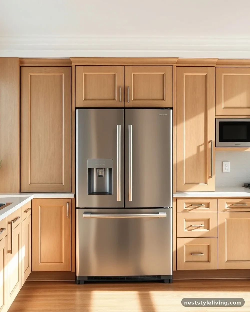Integrated Panel-Ready Appliances - 15 Warm Neutral Kitchen Ideas for a Cozy Stylish Look