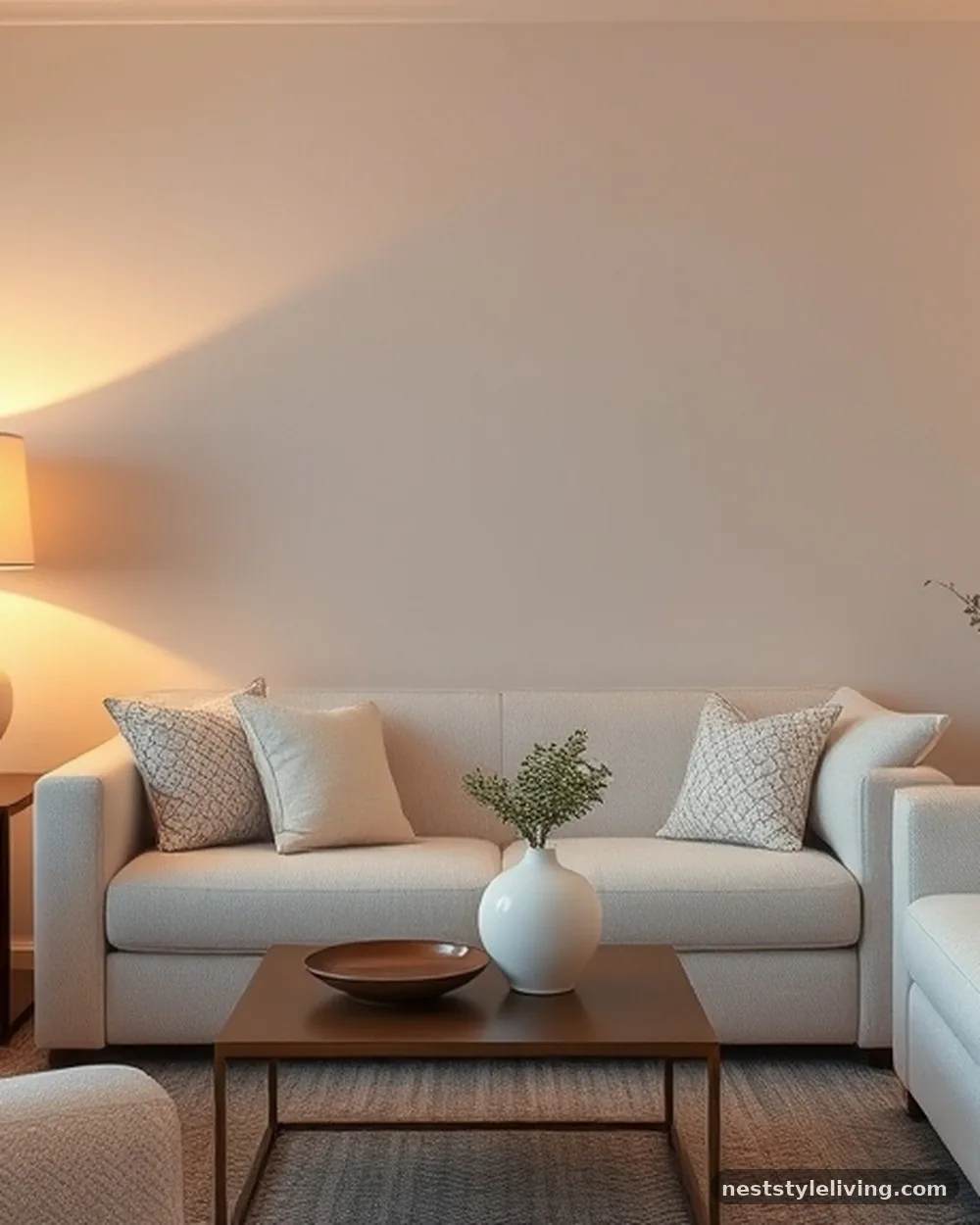 Layered Lighting Schemes - 18 White Living Room Ideas That Feel Warm & Inviting