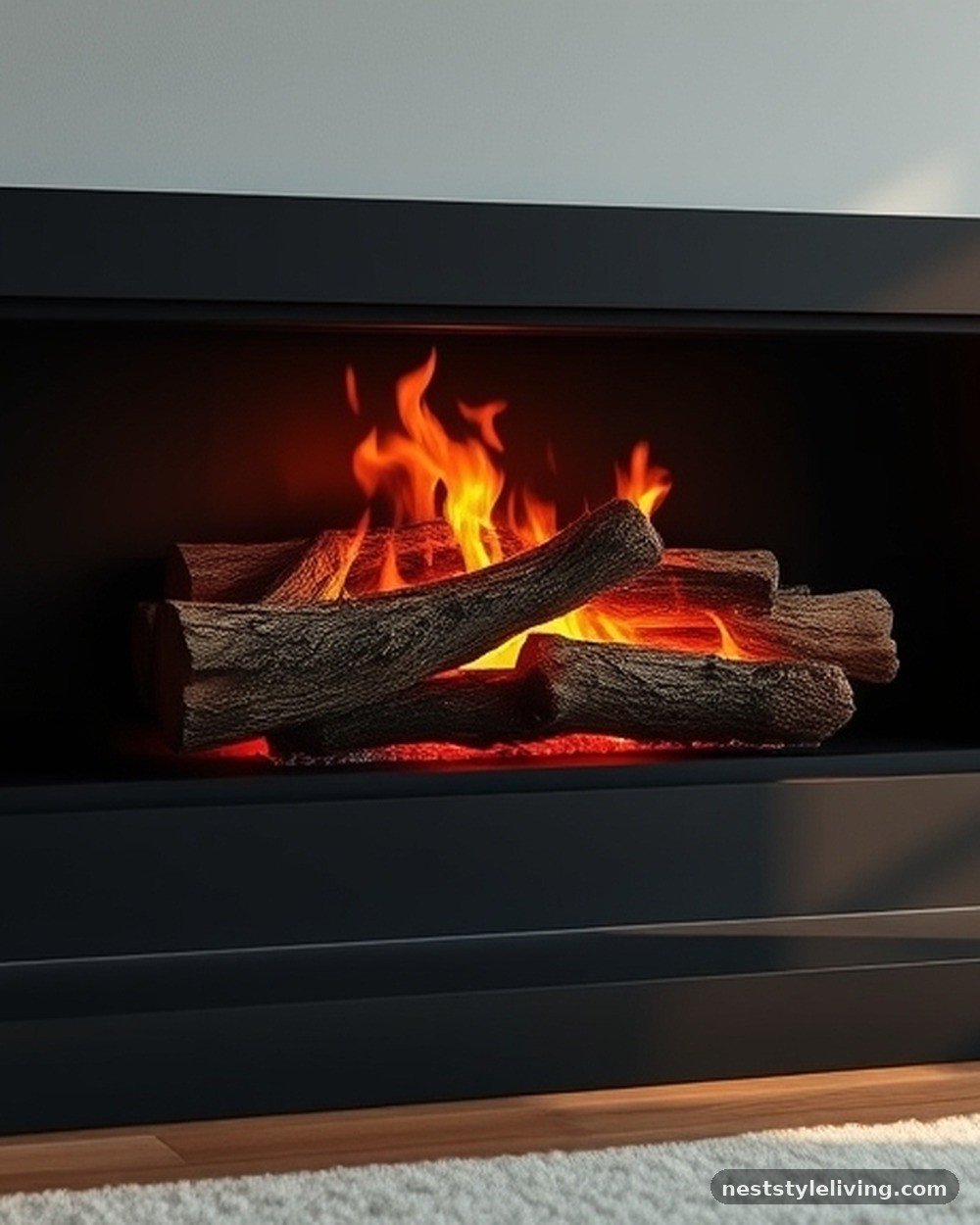 15. Matte Black Firebox Interior