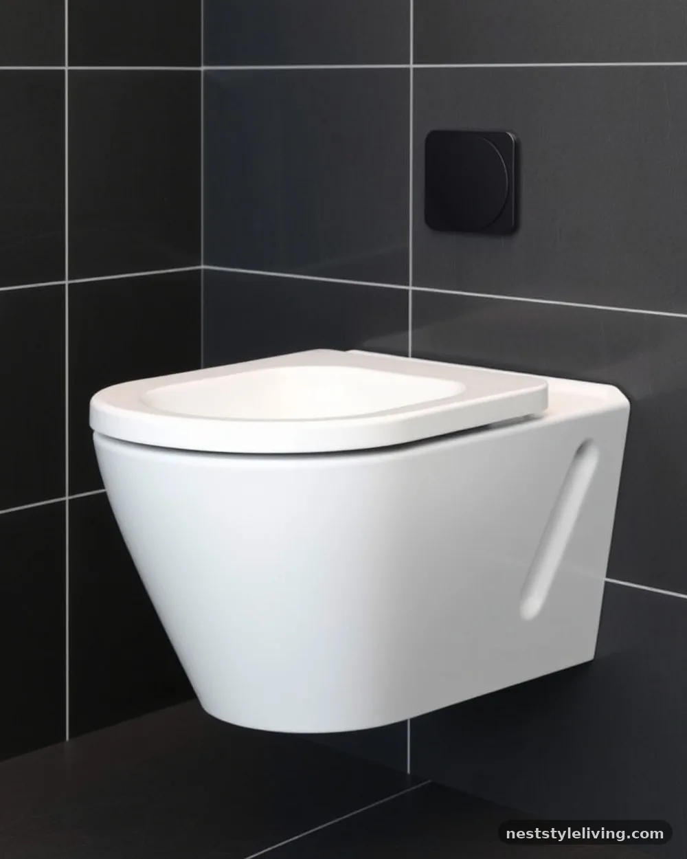Matte Black Toilet Hardware - 21 Dark Moody Bathroom Ideas for a Dramatic Look