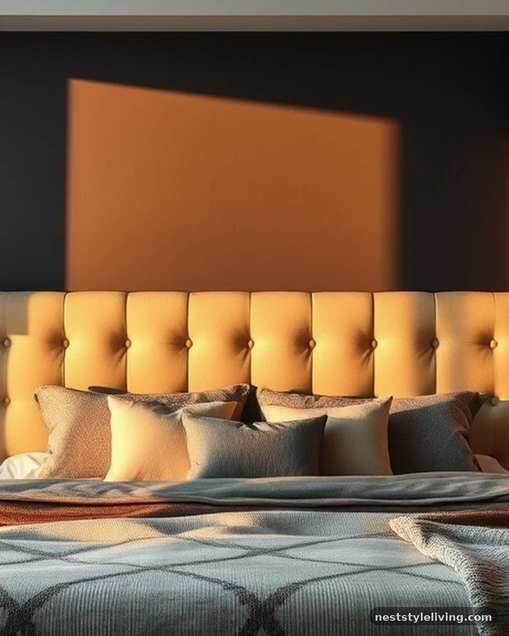 Dark Feature Wall - 21 Master Bedroom Ideas for a Stylish Cozy Retreat