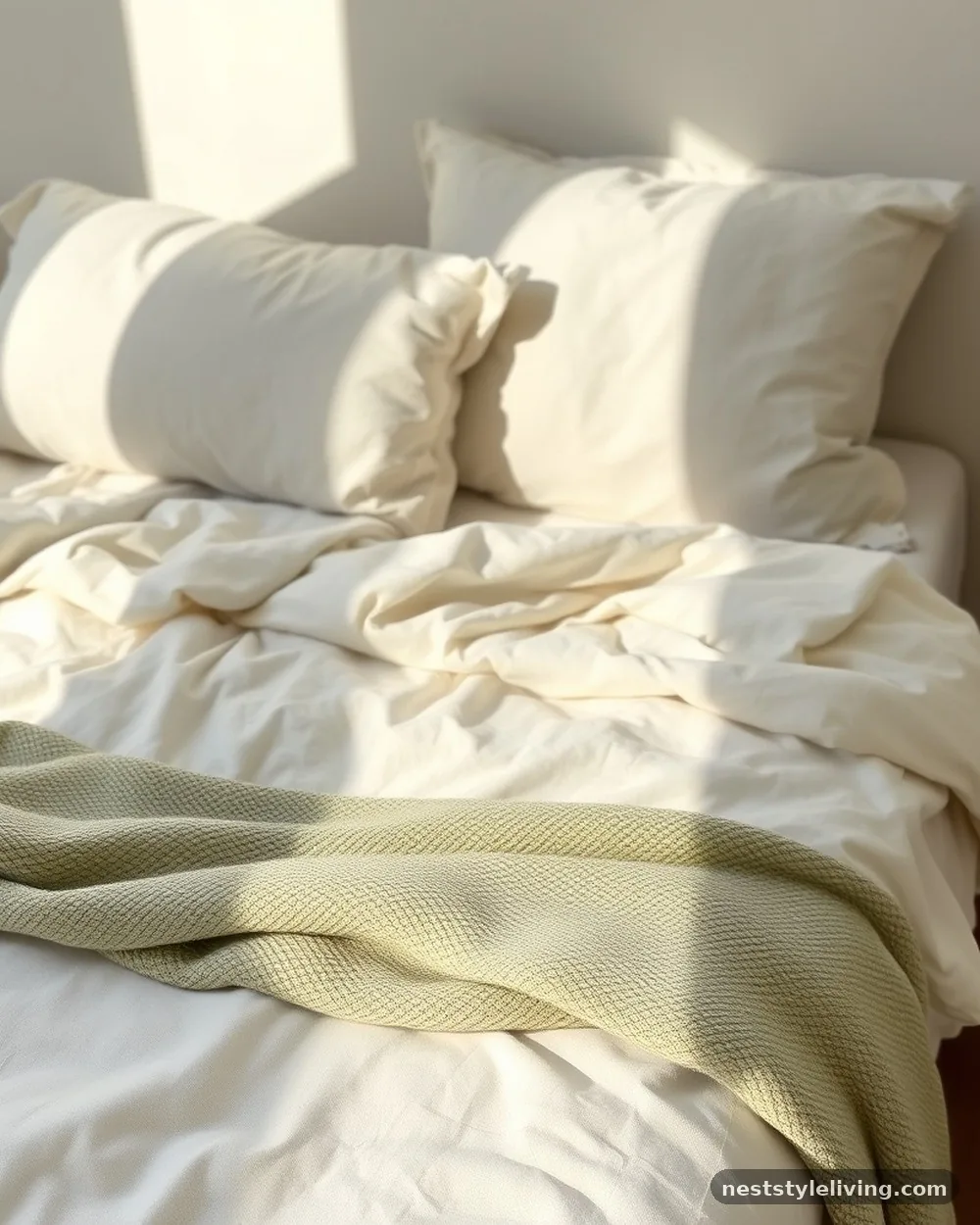Sheer Cotton Muslin Bedding - 20 Earthy Cottage Decor Ideas for a Calm Cozy Home