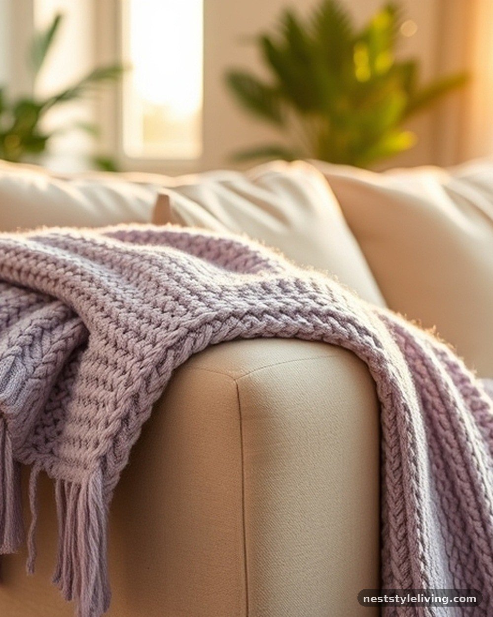 16. Soft Lavender Throw Blankets