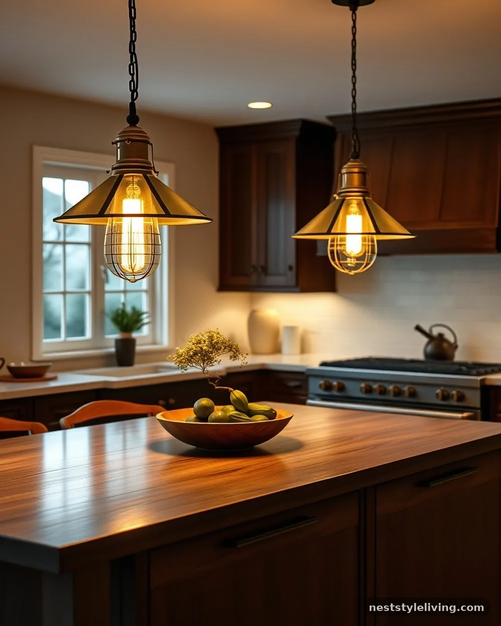 Task Lighting with Warm Tones - 16 Italian Tuscan Kitchen Ideas Full of Timeless Charm