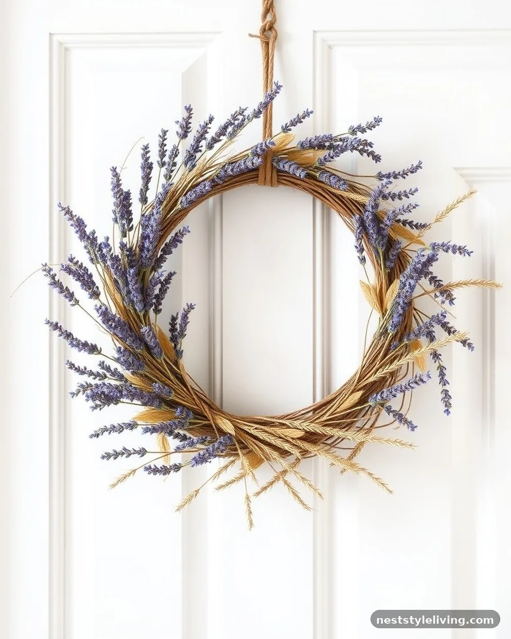 Dried Flower Wreaths - 20 Timeless Christmas Home Ideas for Cozy Holidays