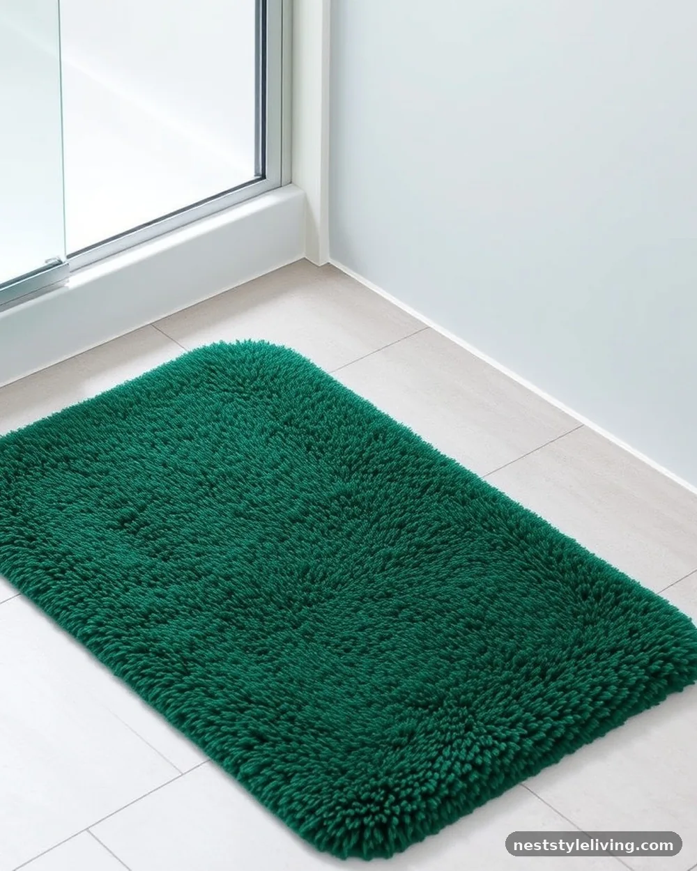 Fern Green Bath Mat - 22 Green Bathroom Ideas for a Fresh, Serene Space