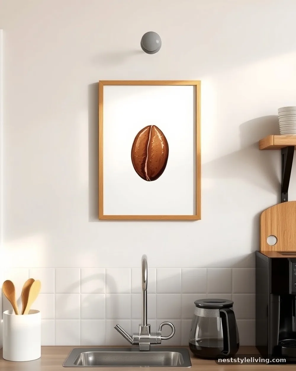 Framed Coffee Art - 21 Coffee Bar at Home Ideas for a Stylish Cozy Space