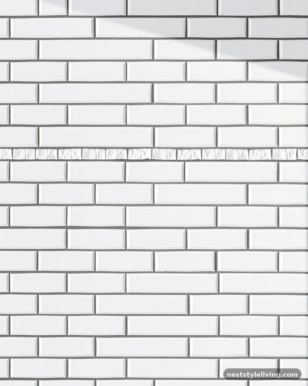 Subway Tile with Grout Contrast - 23 Farmhouse Cottage Kitchen Ideas for Timeless Charm