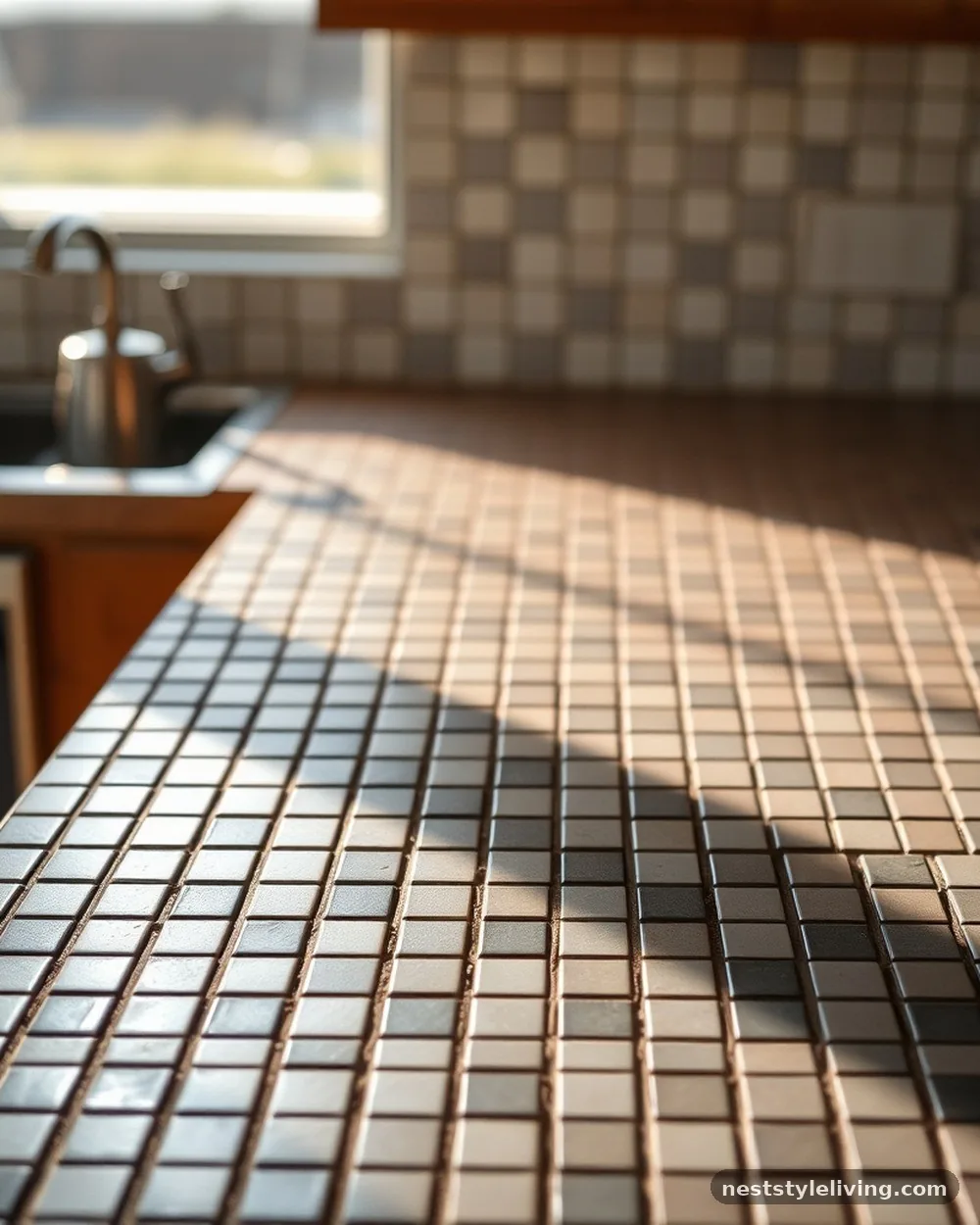 Tiled Countertop Surfaces - 21 Retro Kitchen Ideas for a Stylish Vintage Look