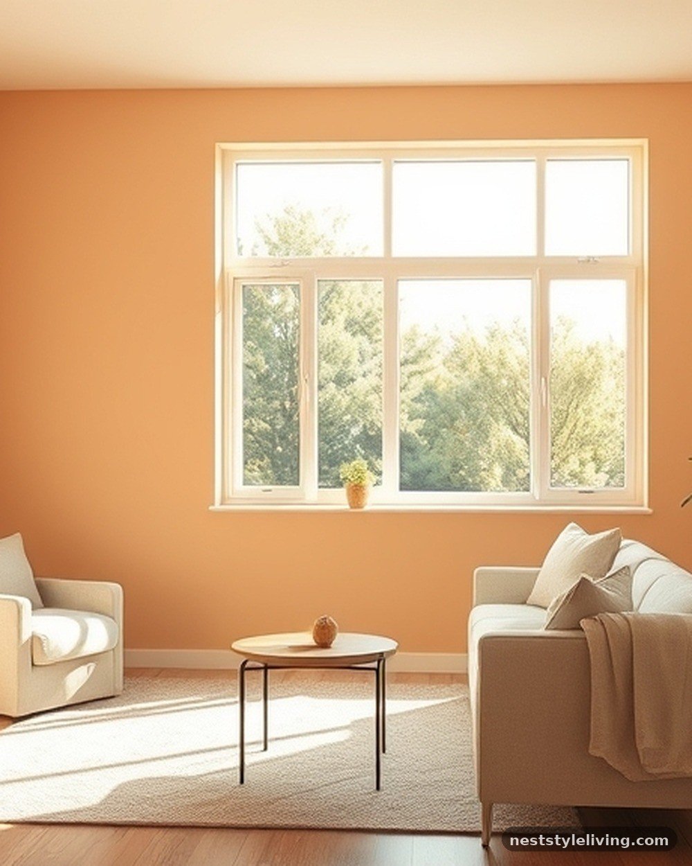 18. Soft Peach Wall Accents